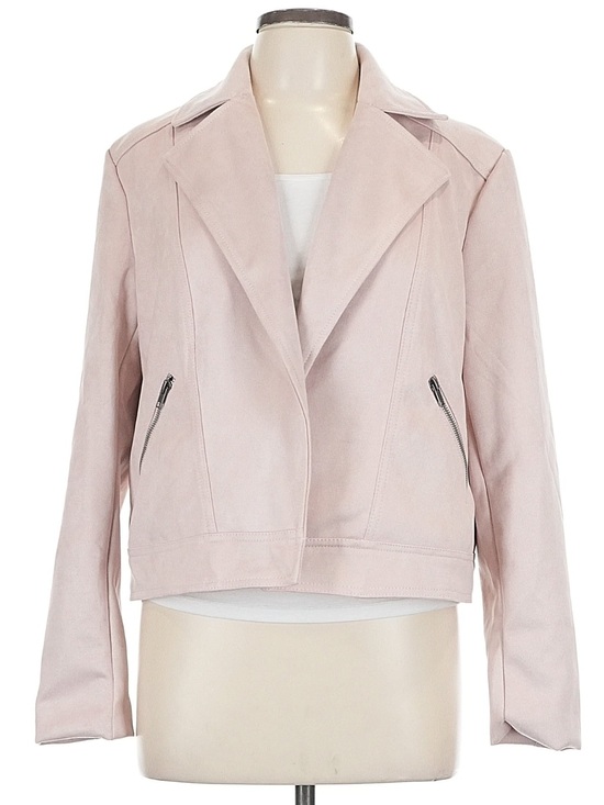 Philosophy Jackets & Blazers - NWT Philosophy Women's Faux Leather Blush Pink Jacket